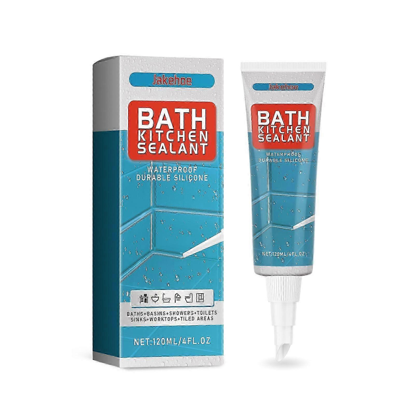 Waterproof Mildew-Resistant Sealant for Bathrooms  Kitchens  Easy to Apply, Flexible, and Leak-Proof