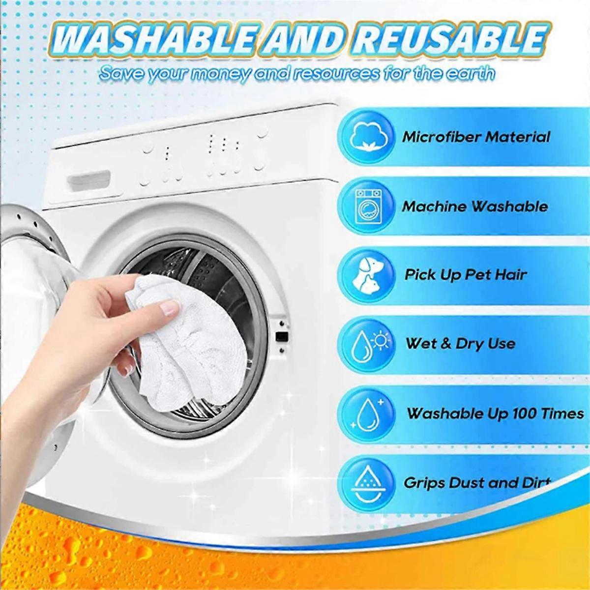 4 Pcs Microfiber Steam Mop Pads for Steam Shot,