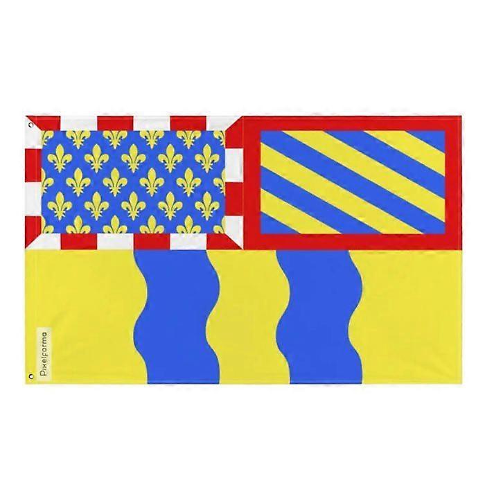 Flag - Saône-et-Loire - 128 x 192 cm - Polyester - Double-sided print - Iron grommets
