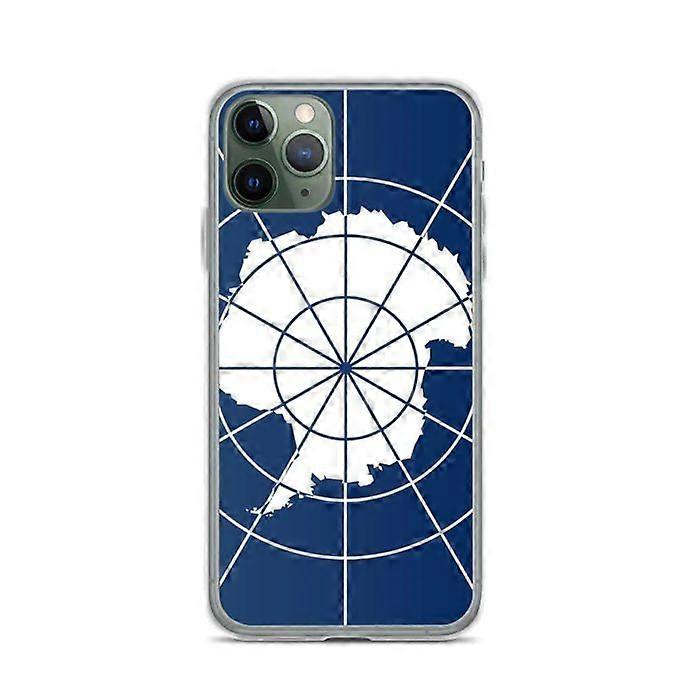 Phone Case – Official Antarctic Flag – Compatible with iPhone 11 Pro – Soft Case – Durable and Shockproof – Pixelforma