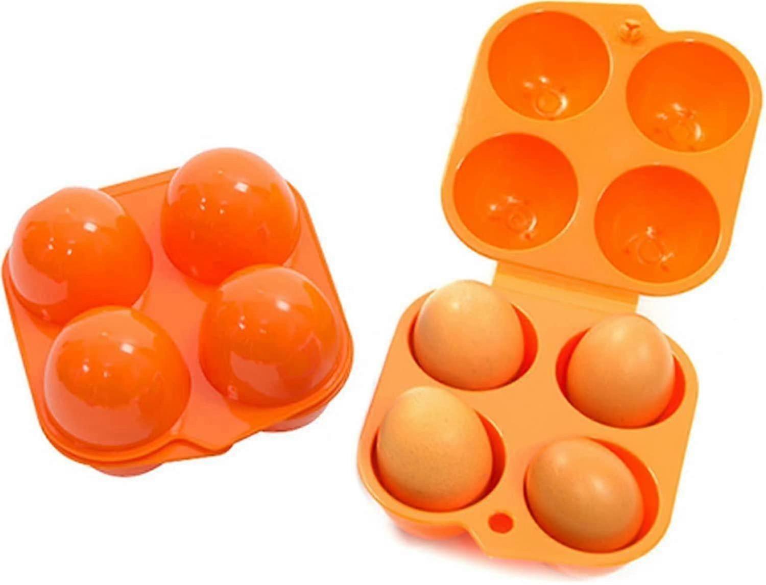 2 Pcs Plastic Egg Containers, Egg Box Plastic Portable Egg Box Egg Container Egg Carrier Egg Storage