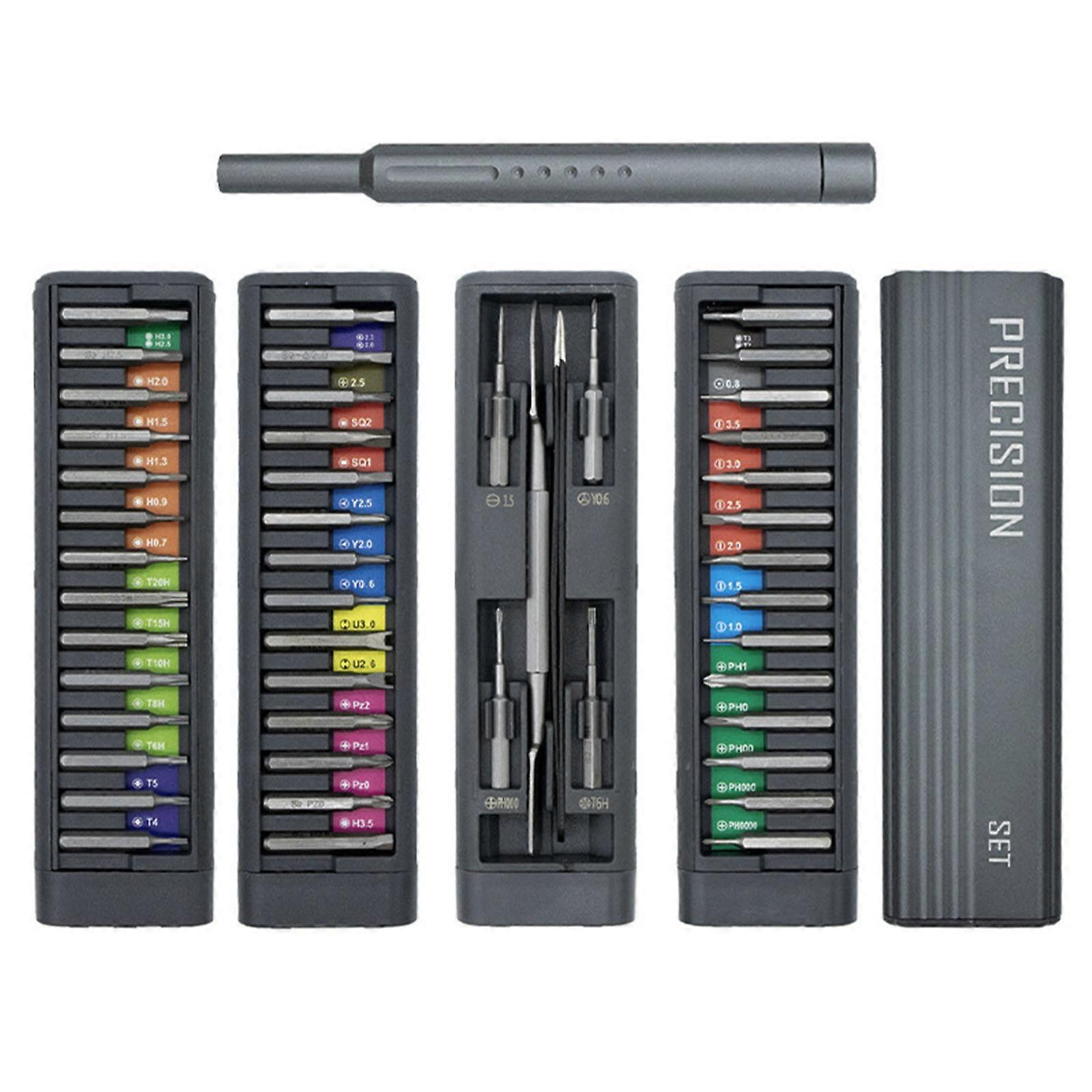 Multipurpose 49Piece Precisions Screwdriver Set with Magnetic Bits for Electronics and Home Maintenance Repair Tools Kit