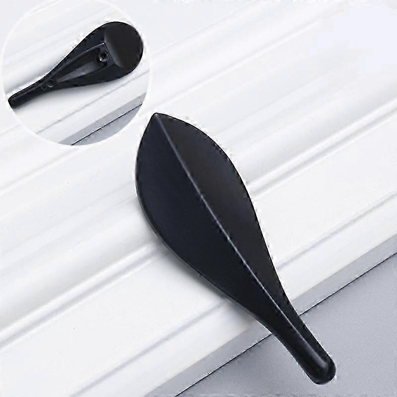 1pc Zinc Alloy Furniture Handles Leaf-shaped Drawer Knobs Black Handles for Cabinets and Drawers Wardrobe Pulls Gold Dresser Knobs