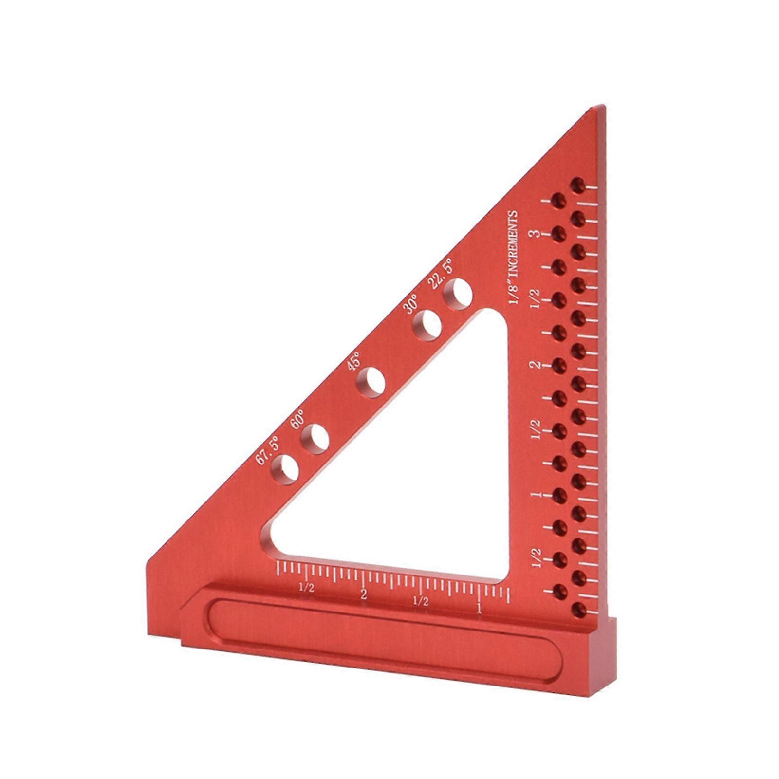 Measuring Tool Measuring Ruler 22.5/30/45/67.5 Degree Triangle Ruler Woodworking Square Protractor
