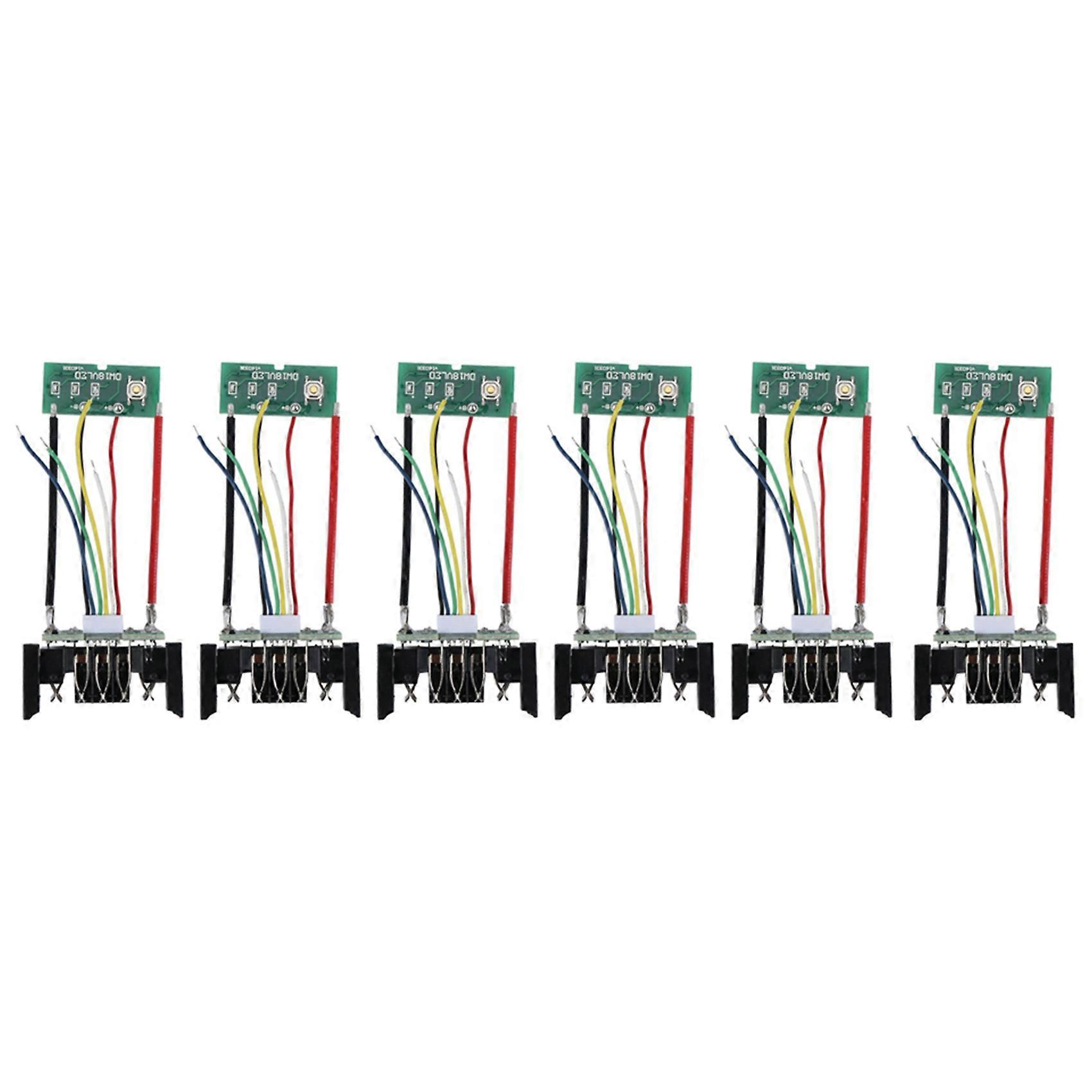 6PCS PCB Charging Protection Circuit Board for Dewalt 18V 20V DCB201