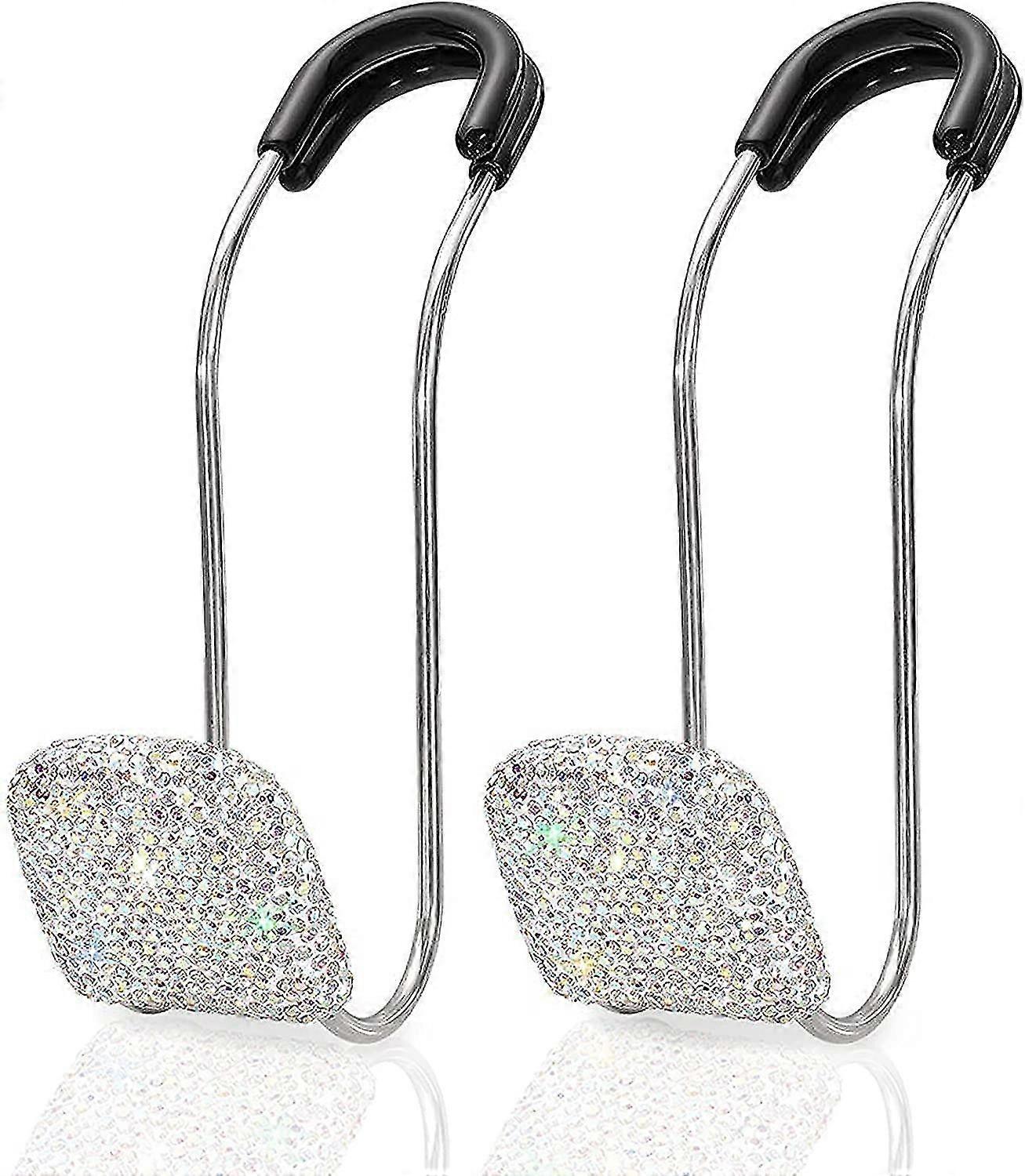 Universal Bling Car Seat Back Hook Headrest Hook Rhinestone 2 Pcs