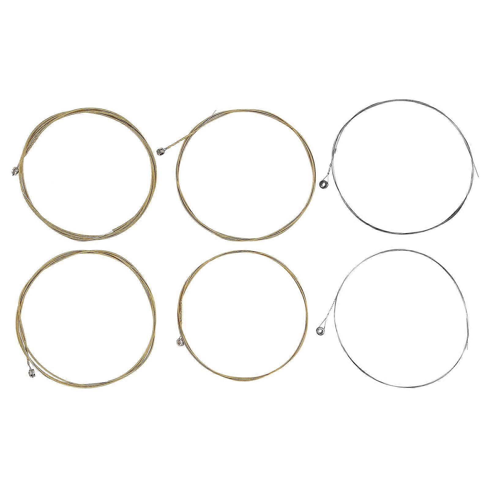 6Pcs Guitar String Rezistență la tracțiune Alloy Wound Stringed Instrument Accessories ReplacementElectric Guitar Strings