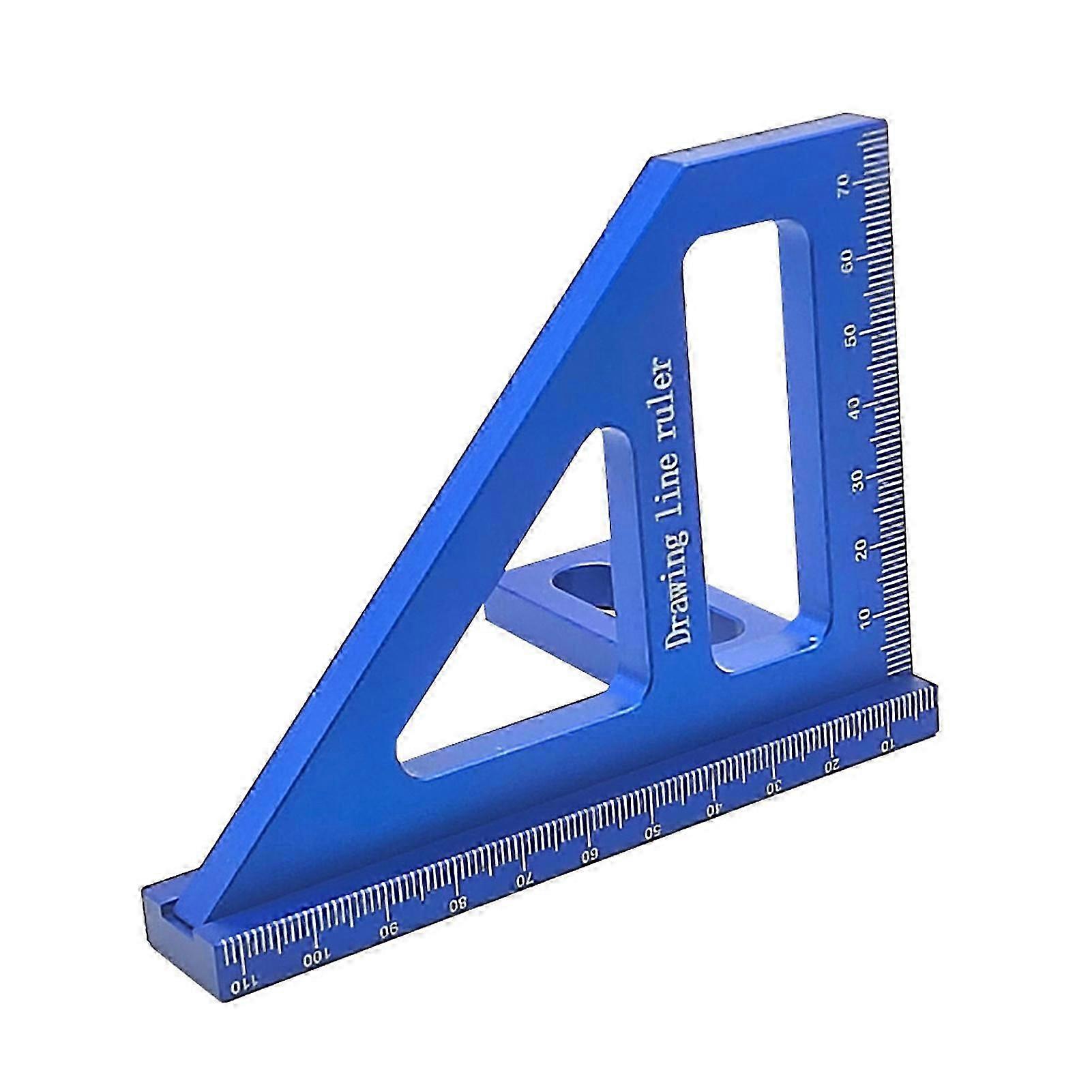 3D Multi-Angle Measuring Ruler High Precision Lightweight Portable 45/90 Degree Aluminum Alloy Woodworking Square Protractor