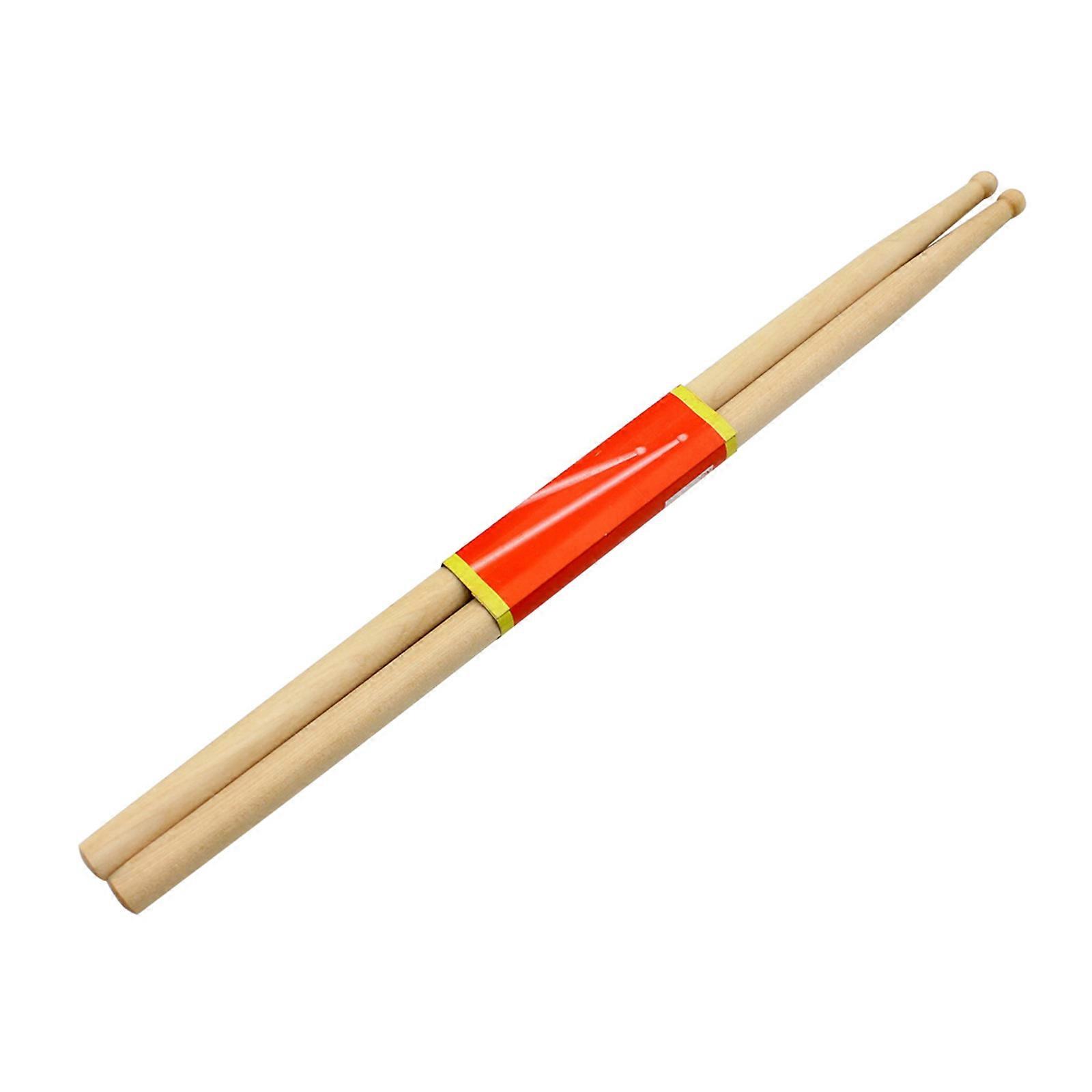 1 Pairs Maple Wood Drum Sticks 7A Drumsticks Wood Tip Student Drum Sticks Percussion Accessories for Drummer, Beginner