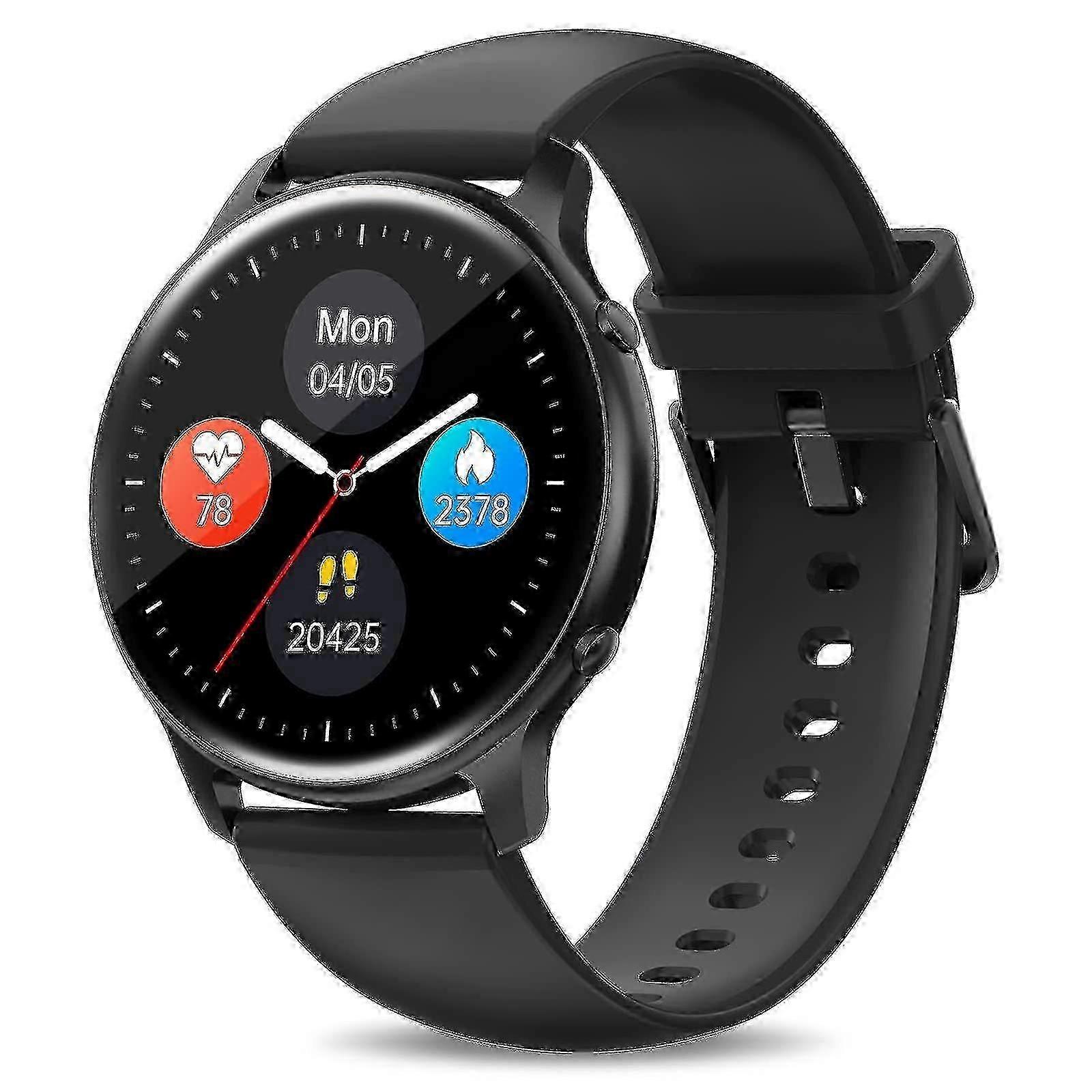 Smartwatch Men Women, Waterproof Smartwatch 5atm, Activity Tracker With Heart Rate Monitors, Spo2, Pedometer, Music Control, Smartwatch For Io