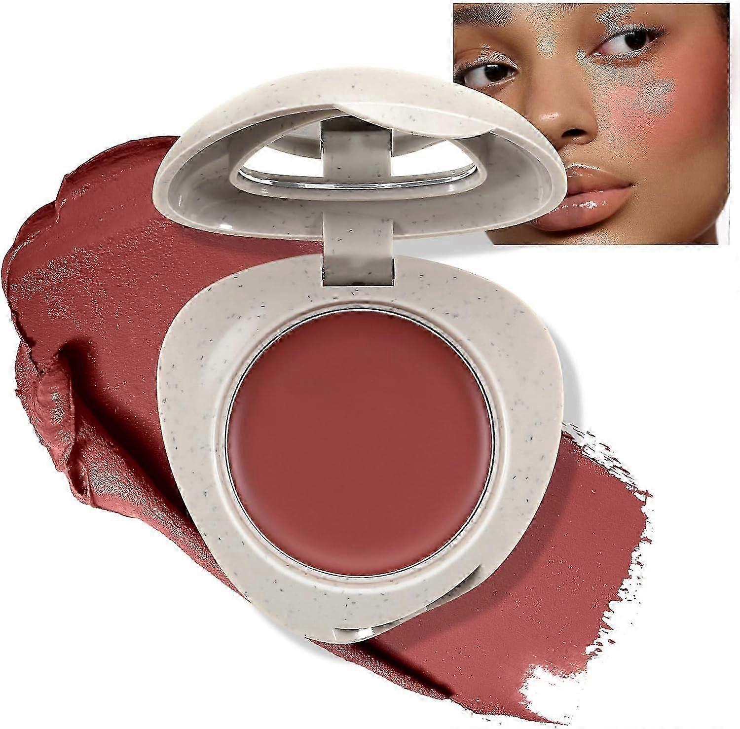 Smooth Baked Blush for cheeks, Long Lasting Matte Face Powder Blush Palette, Highly Pigmented Lightweight Blusher for a Flawless Velvety Matte Finish