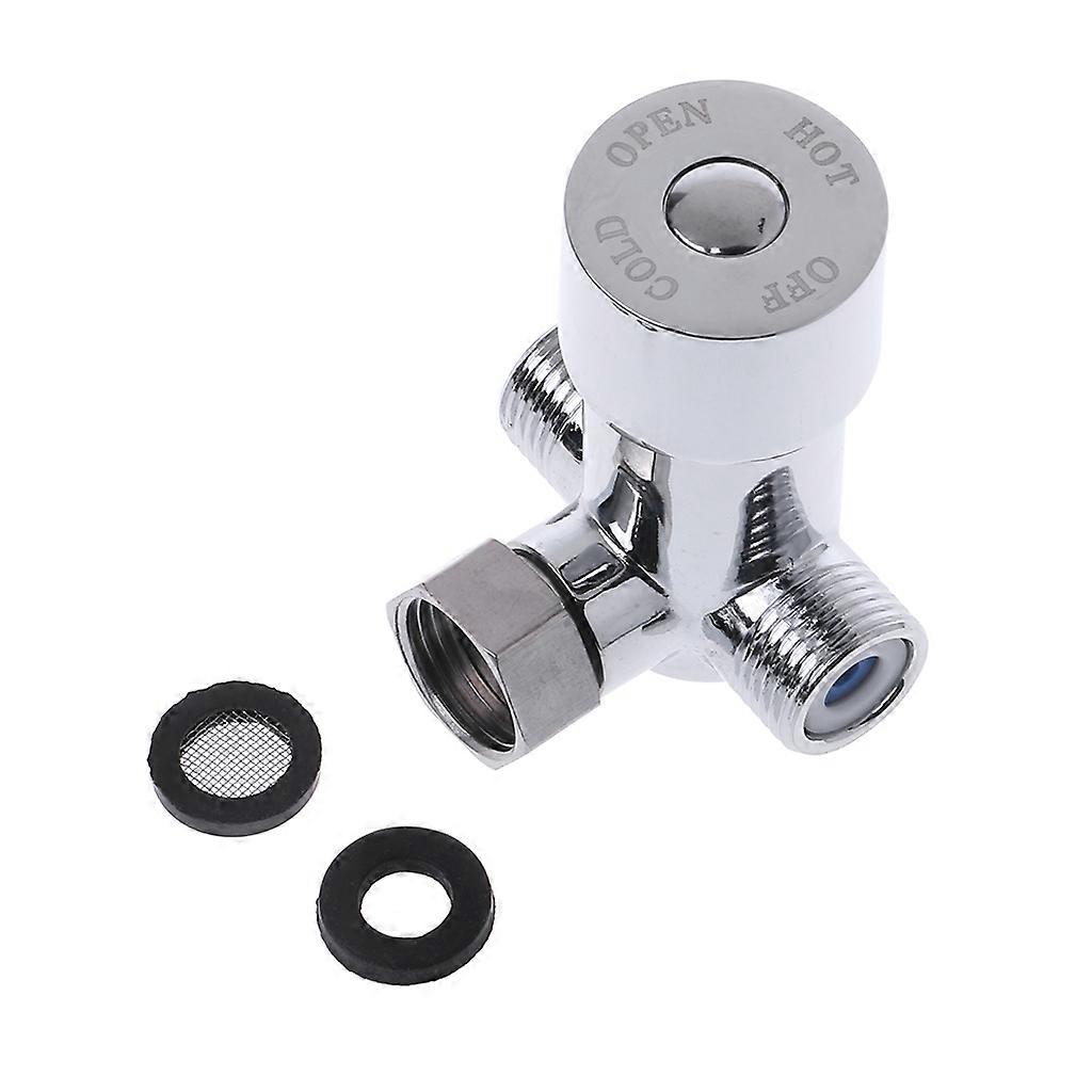 G1/2" Hot & Cold Water Mixing for Valve Thermostatic Mixer Two In & One Out