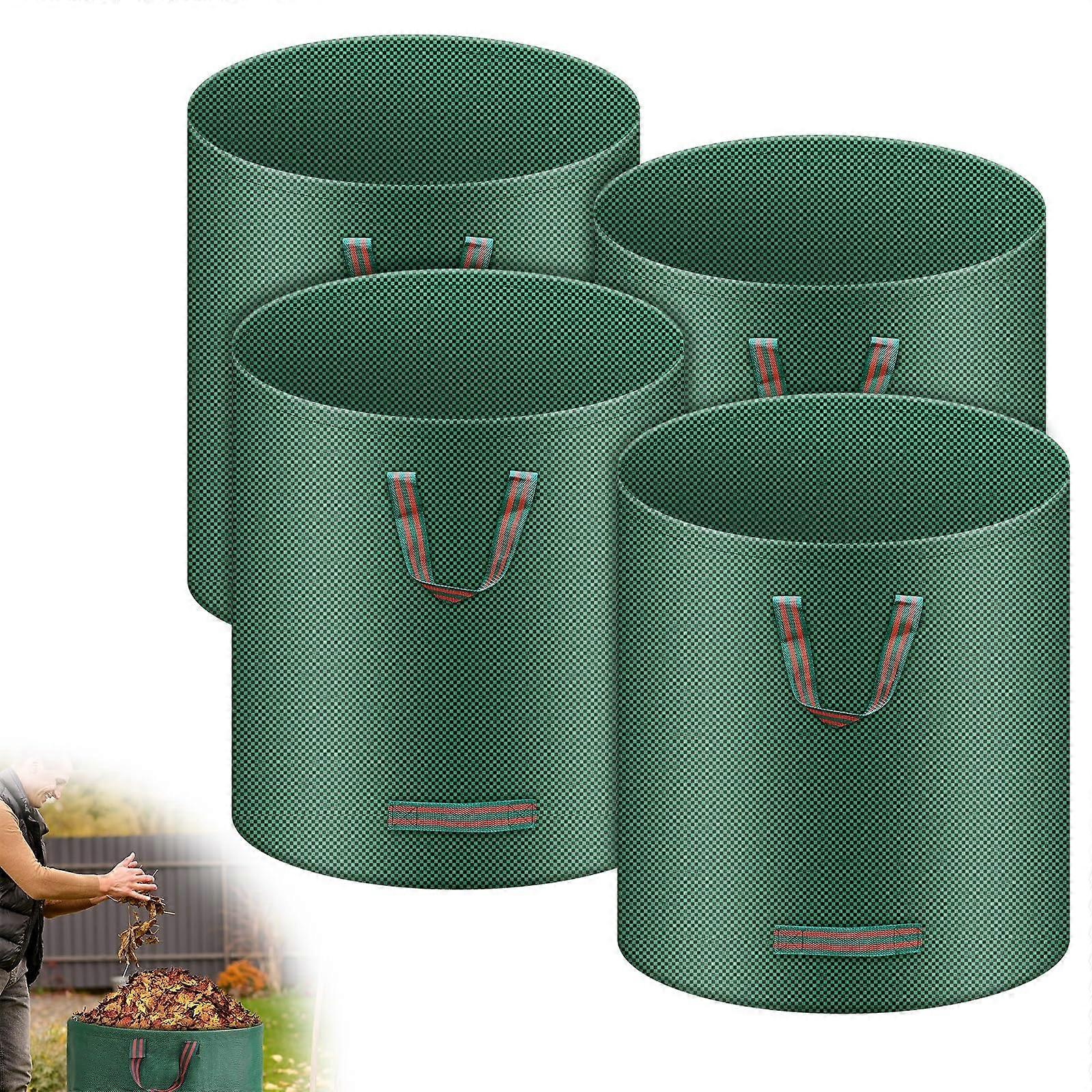 4 x 272L Garden Waste Bag, Extra Stable, SelfStanding, Foldable 150 GSM