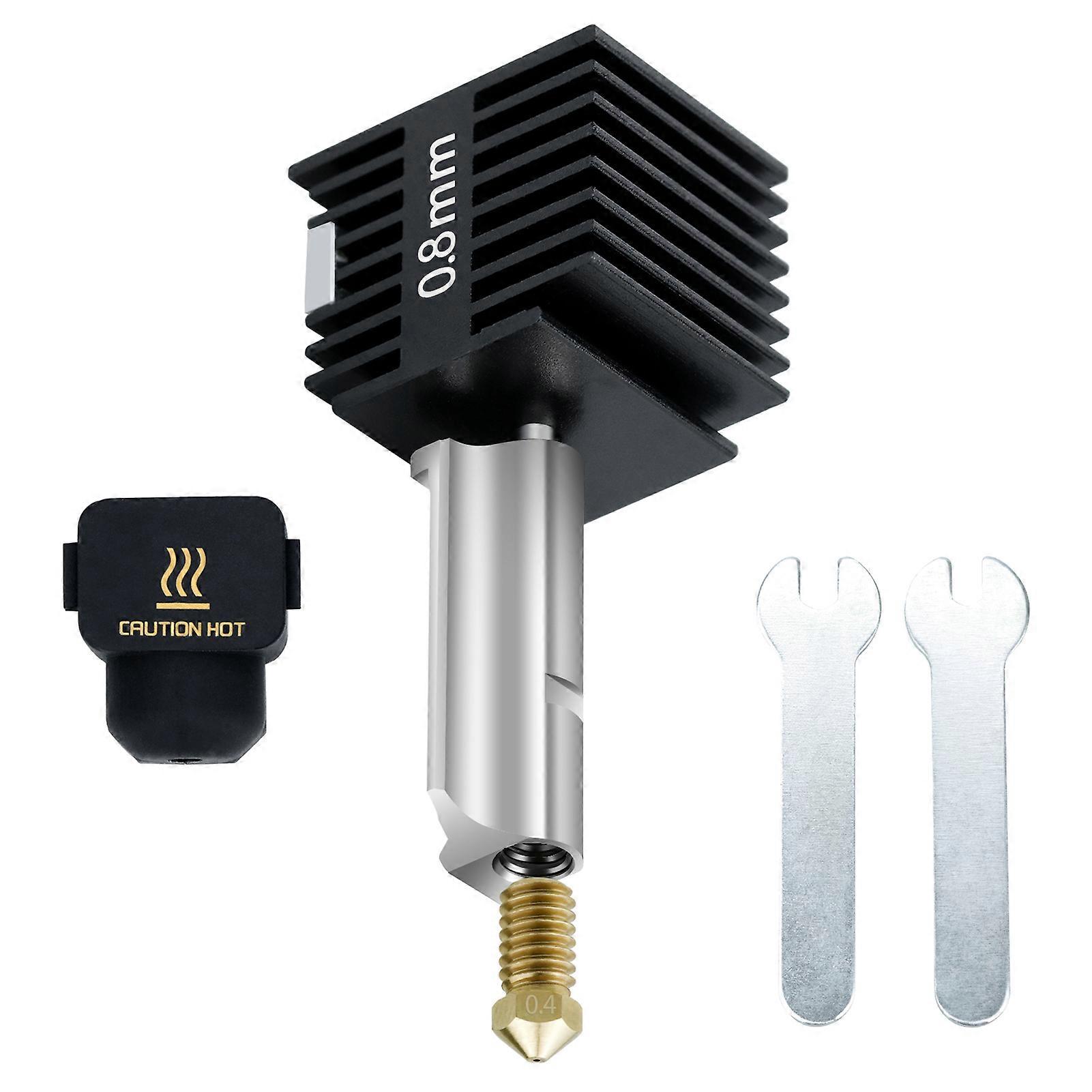 Upgrade the hot end kit compatible with multiple materials, equipped with a wrench and a silicone sleeve
