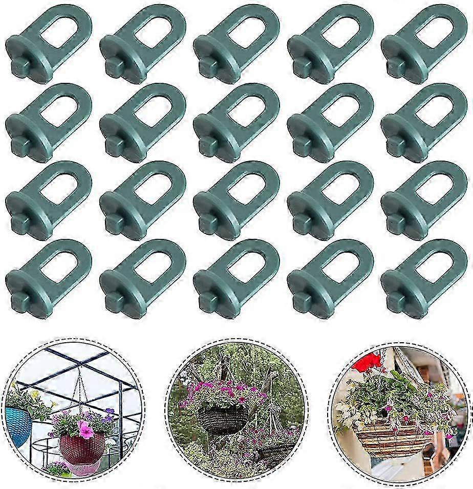 50個のガーデン温室クリップ吊り下げフック植物クリップガーデニングツール固定キット