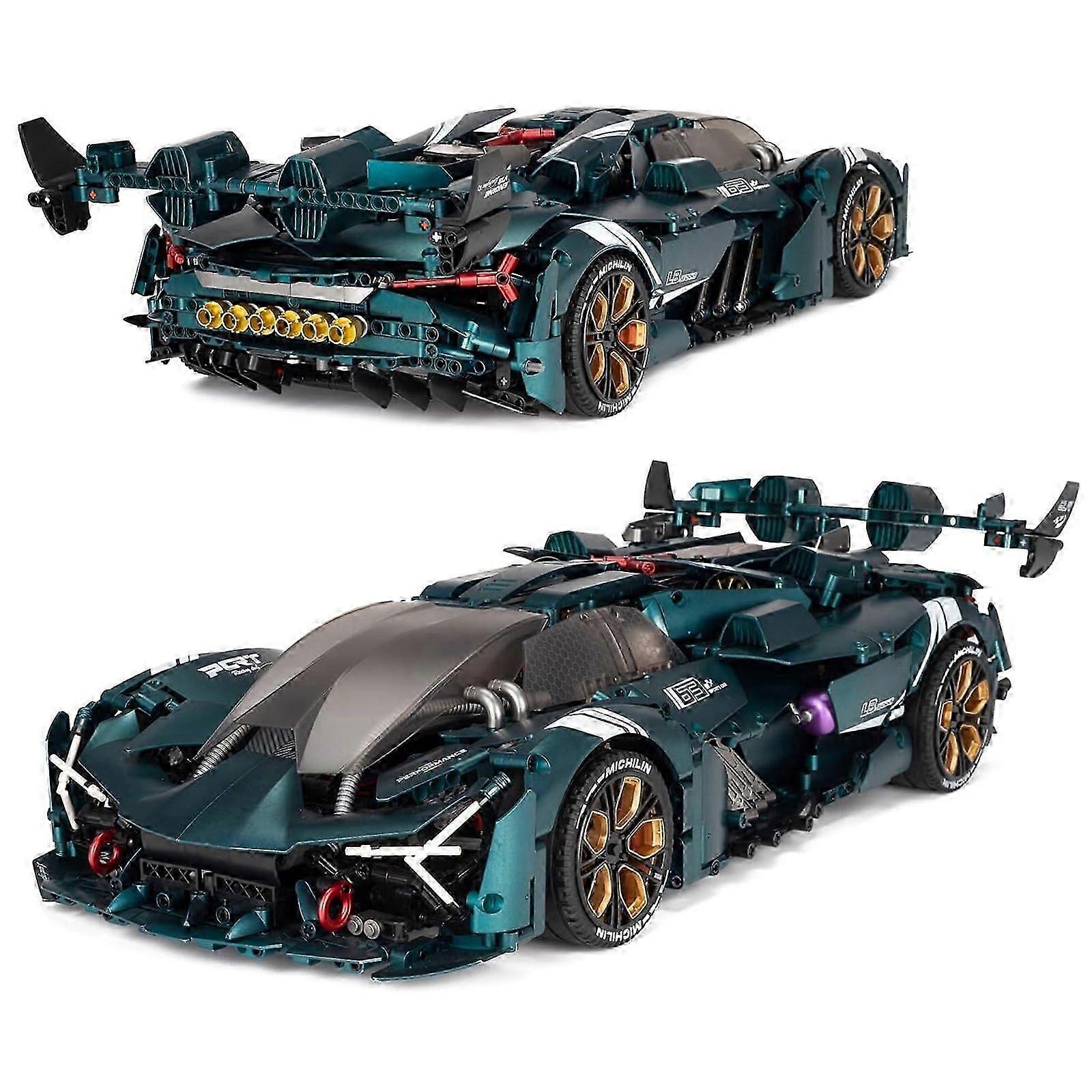 Millanio 3446PCs Supercar Building Kit - 1:8 Scale Technic Model with Working Gearbox & Steering, Collector's Edition for Adults 18+