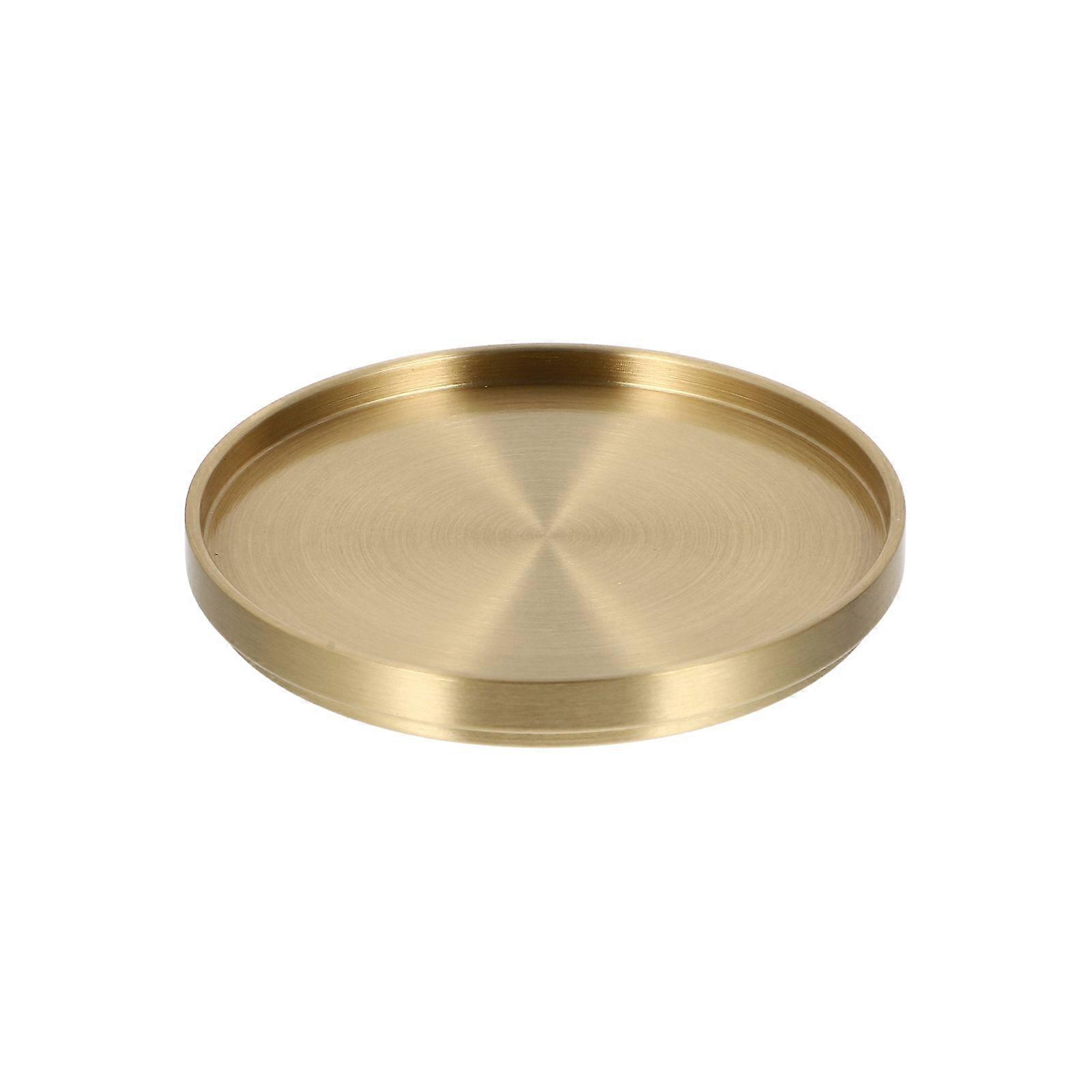 1Pc Round Teacup Coaster Heat Resistant Brass Coaster Anti Scald Cup Mat