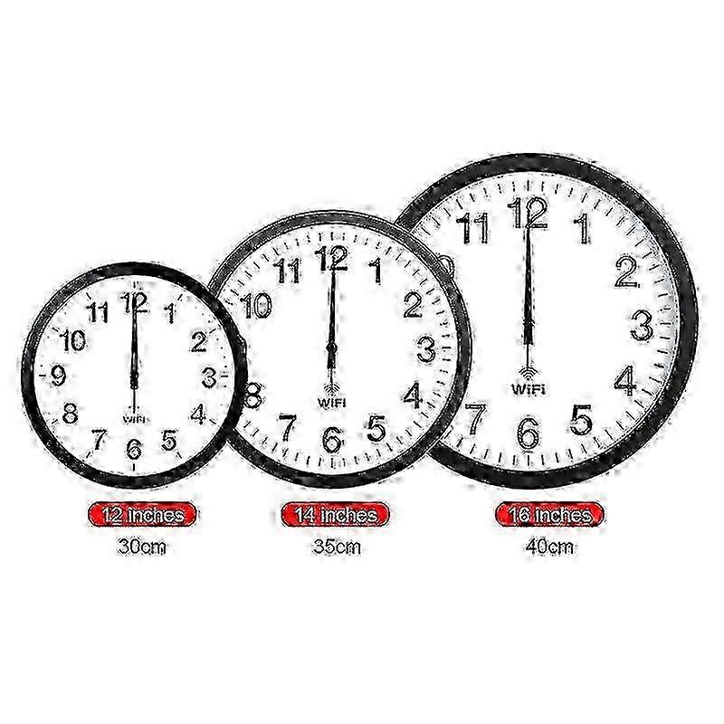 2025 Automatic Time Adjusting WiFi Clock 12 Inch Silent Operation