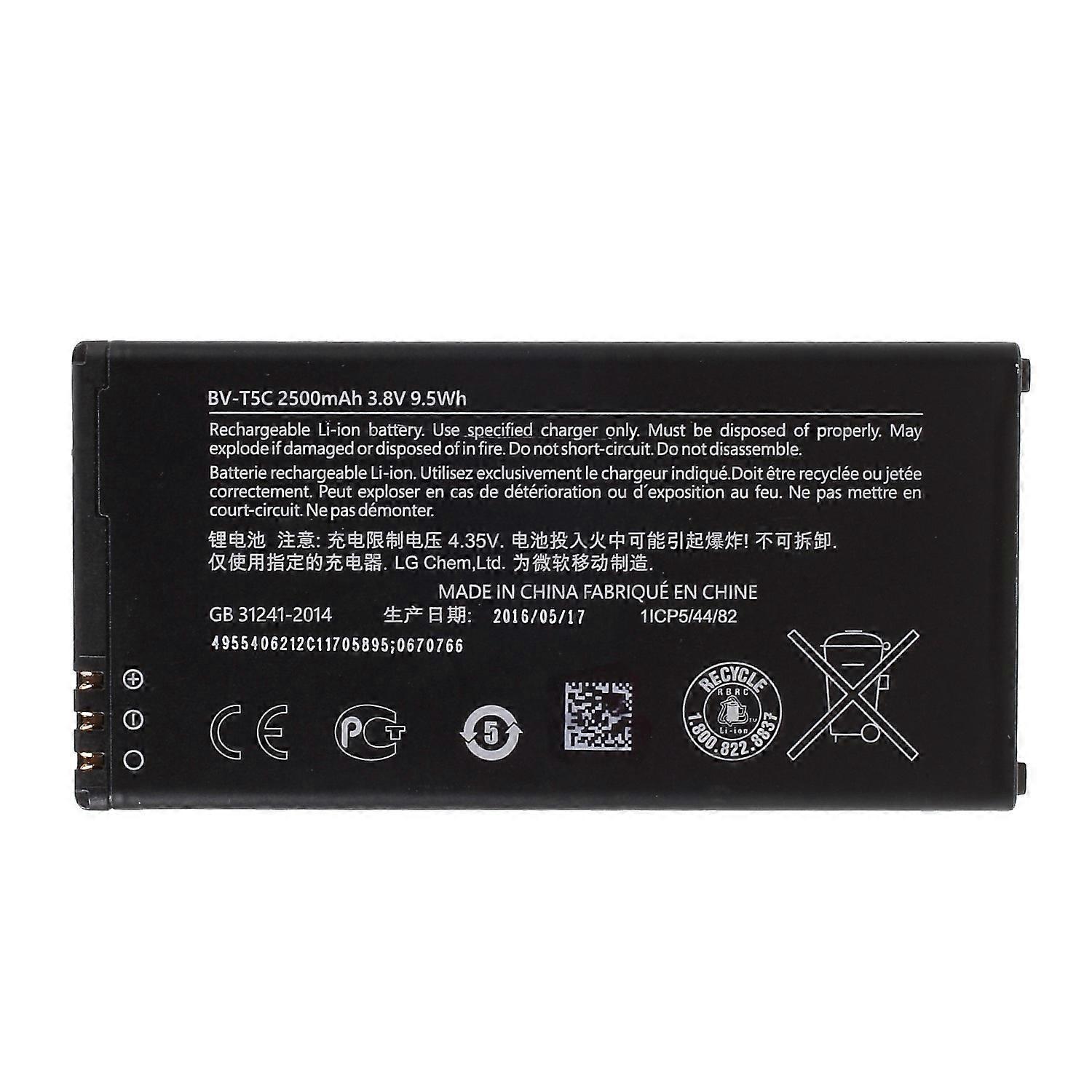 For Microsoft Lumia 640 Dual SIM 3.85V 2500mAh Rechargeable Li-ion Polymer Battery Replacement Part 