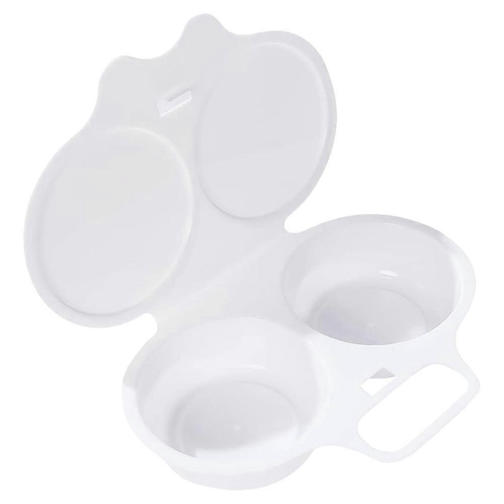Microwave Egg Boiler Restaurant Egg Steaming Tray Food-Grade Compact Shape 1Pcs