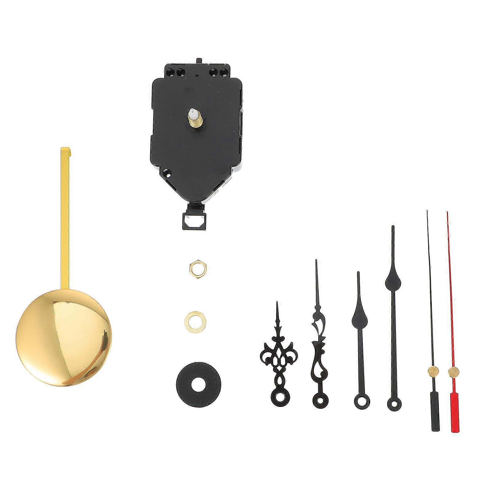 Quartz Clock Movement for DIY Projects and Repairs Black Plastic 1 Set