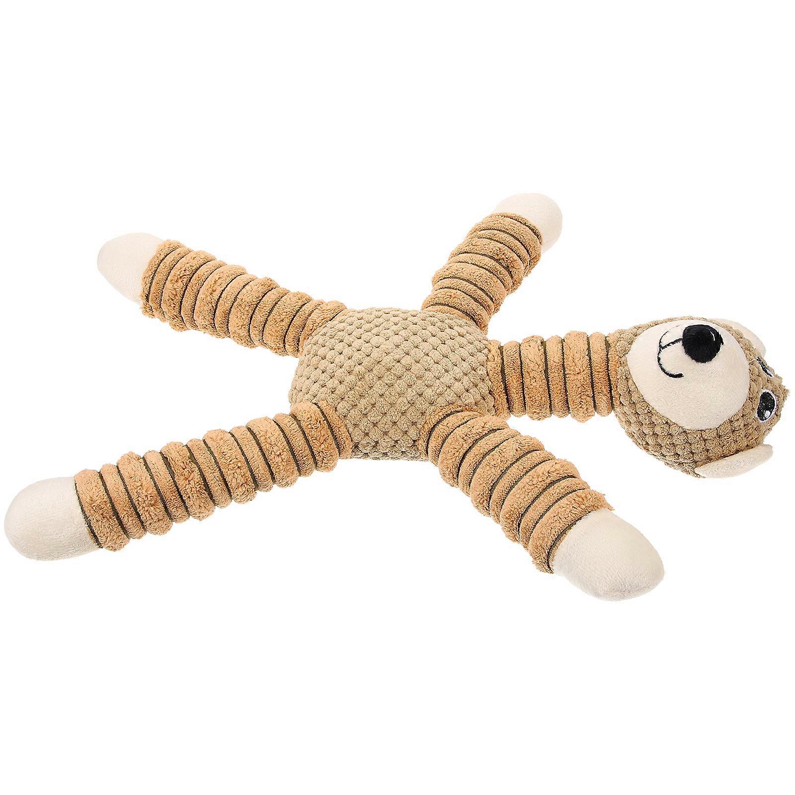 Cartoon Dog Chew Toy for Pet Use with Safe Plush Material 6.3 x 4.7 inches