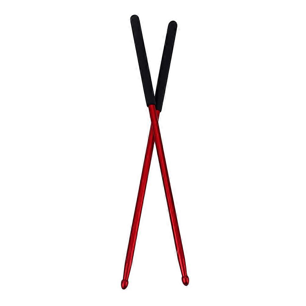 Drumsticks For Drums Aluminium Alloy Drum Sticks Anti-Rust Speed Increase Drum Practice Accessories 1 Pair Dark Red