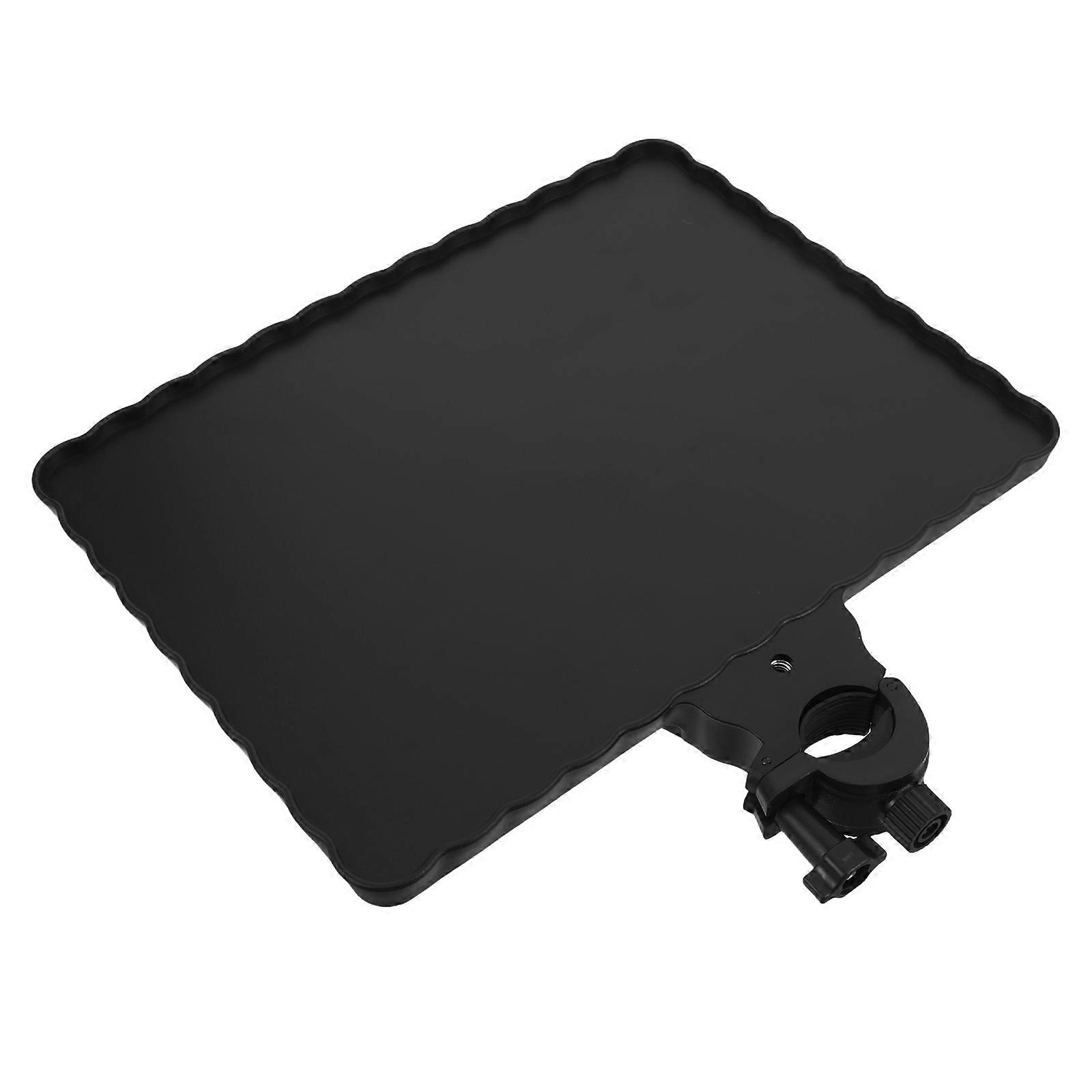 Durable Microphone and Sound Card Tray for Music Accessories   Spacious Design, Easy Installation, Ideal for Karaoke and Mic Stand Organization