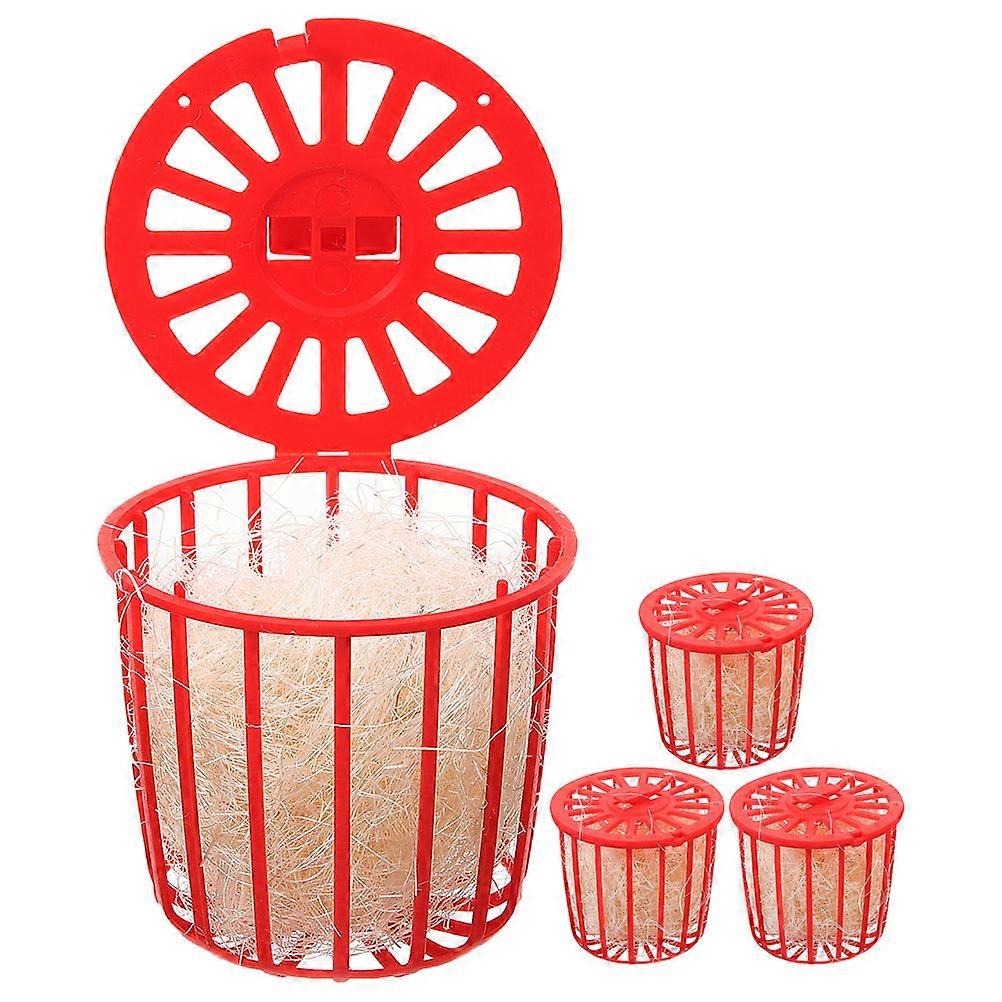 Canary Nests For Cages Hatching Tool Nesting Basin For Birds Jute 7.40X7.40X7.00CM Hatching 4Pcs