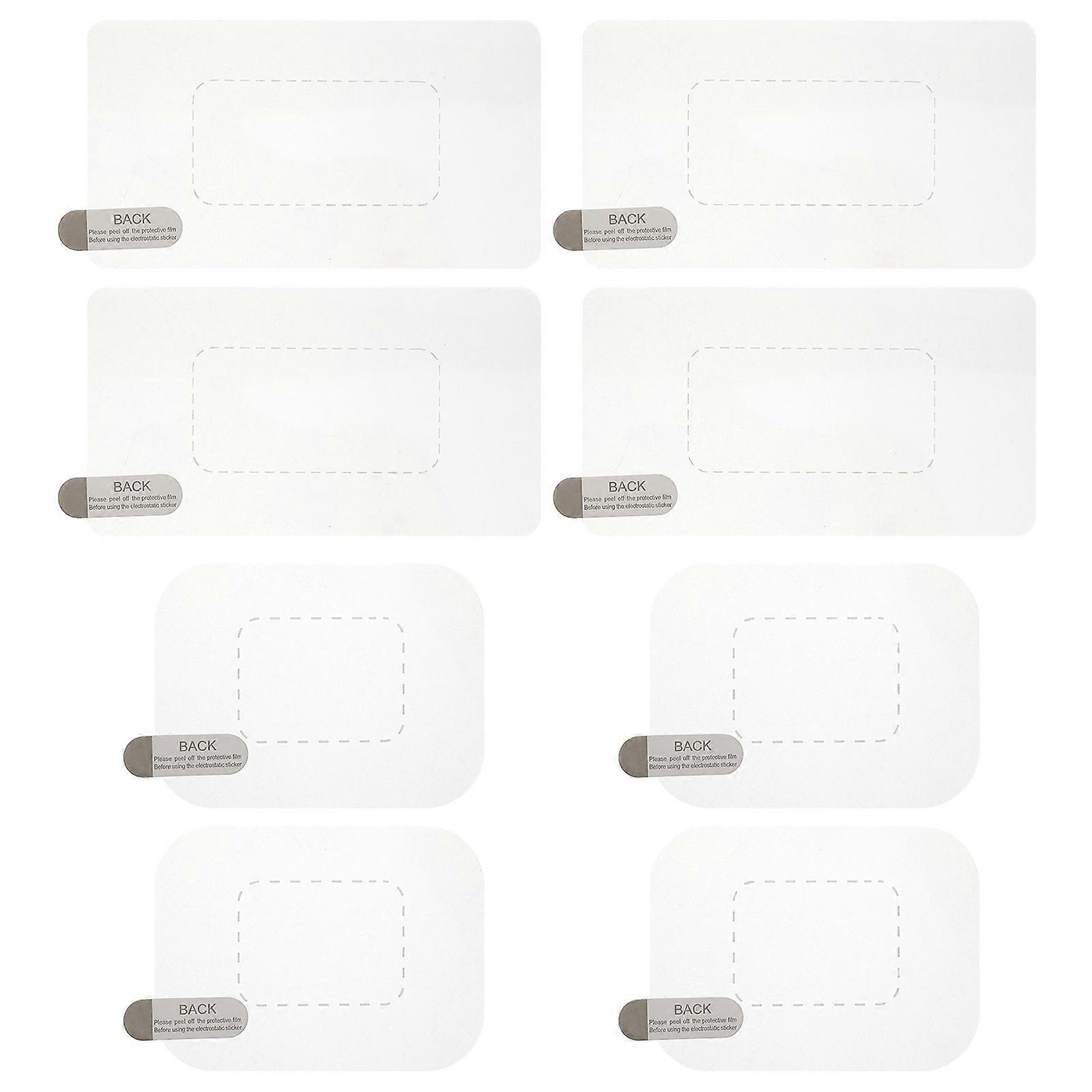 8pcs Windshield Dash Camera Protection Film with Electrostatic Adhesive for Easy Repositioning, Enhanced Clarity Dotted Frame Recording Compatible