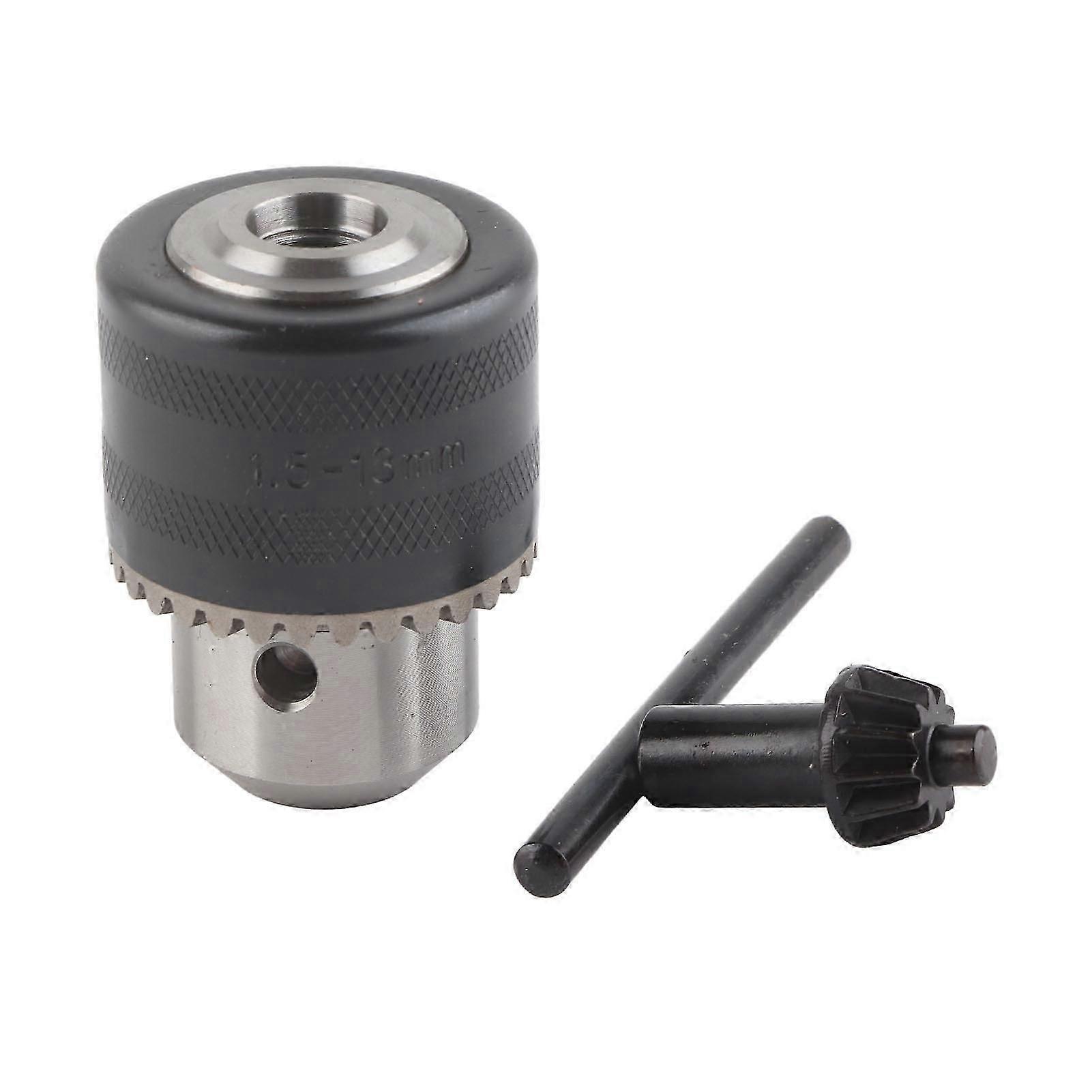 1.5?13mm Capacity Drill Chuck Mount 1/2?20UNF Impact Driver Bit Converter Quick Connect Adapter Conversion with Key