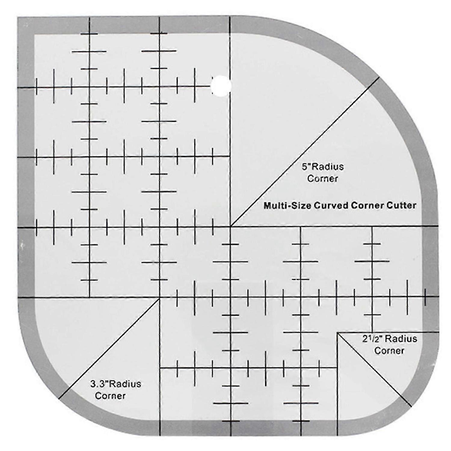 Symal Patchworks Tool Clear Quilting Grid Linjal med presis skala for quilteutstyr
