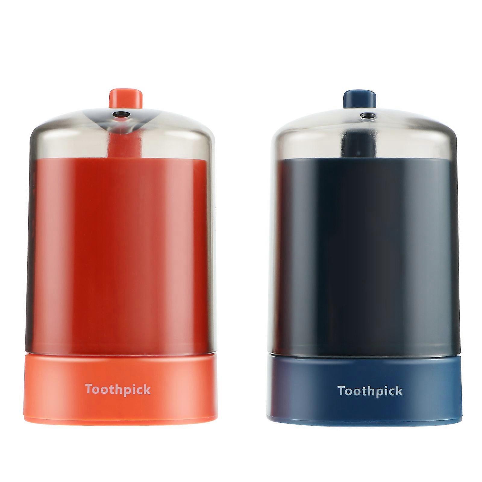 Automatic Toothpick Dispenser with Premium PP Material for Convenient Storage and Easy Cleaning Assorted Color
