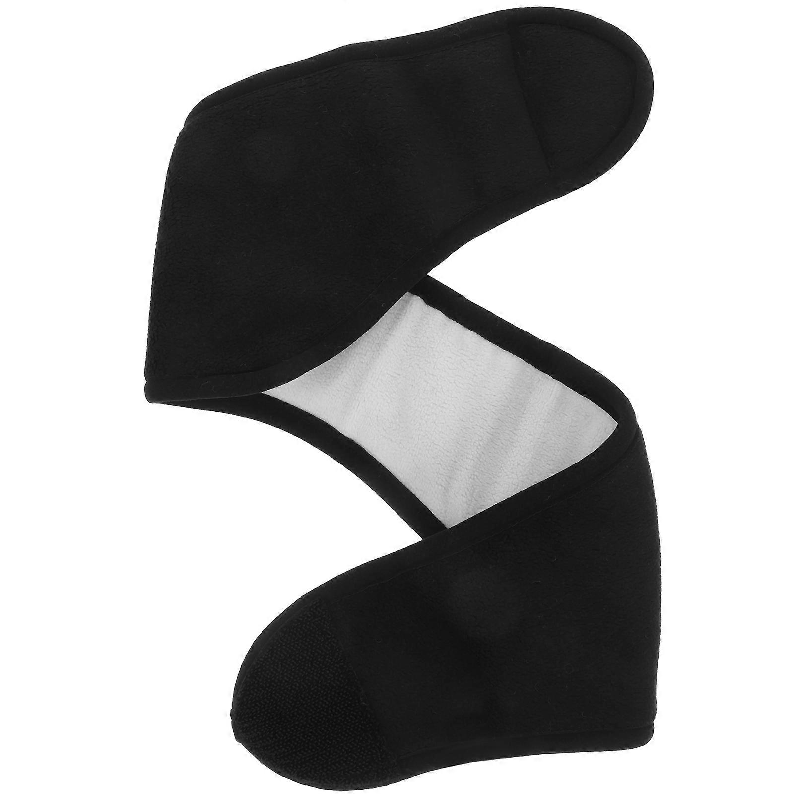 Warm Fleece Earmuffs with Adjustable Strap & Sleep Mask Noise Canceling Ear Covers for Winter Sports, Travel, and Daily Use Unisex Design, Random