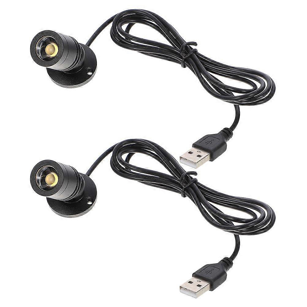 2pcs Faretto Interno Usb Armadio Luce Led Mini Armadio Lampada Piccolo Faretto Interno Piccola Lampada Display Faretto Led Faretto Mini Usb Faretto