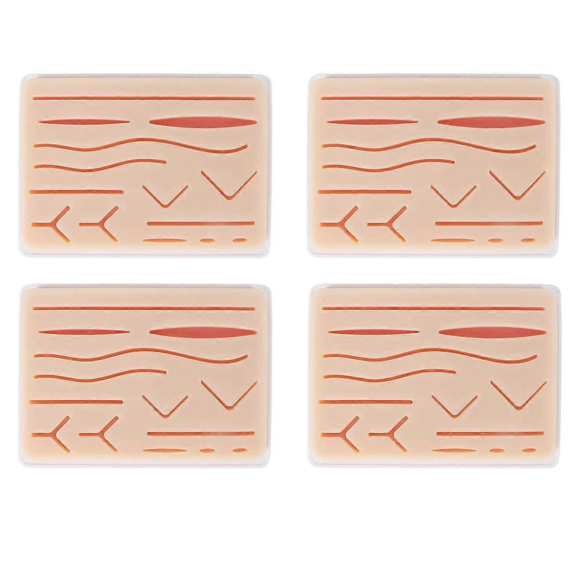 Upgraded Large 3-Layer Suture Pad with Wounds for Practicing Suturing