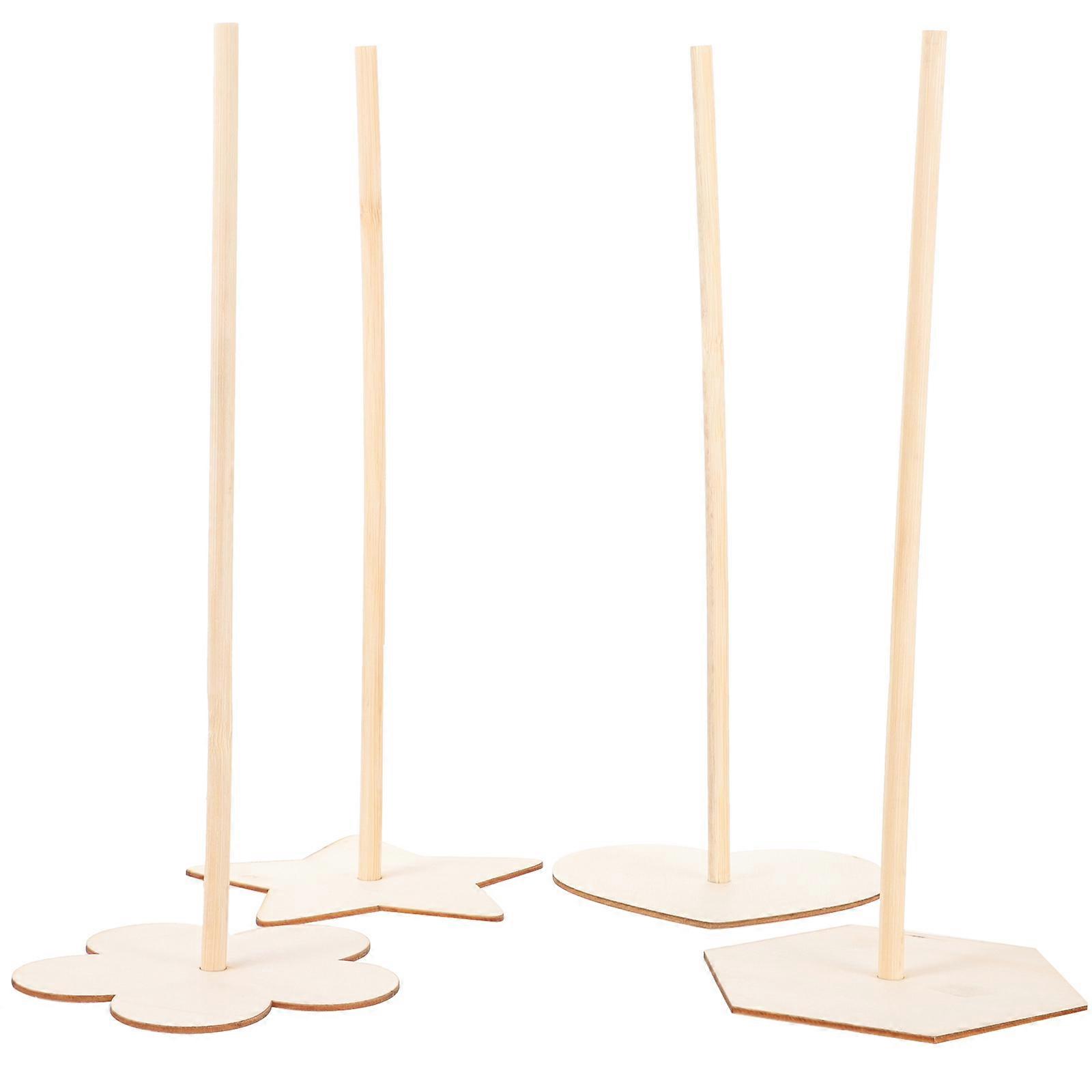 Doughnuts Rack Donut Stand Wood Display Holder Dessert Table Decor 4Pcs