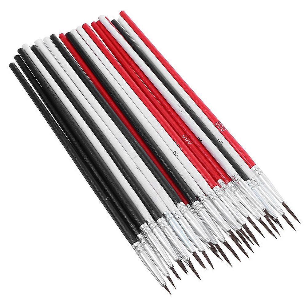 Fine Tip Paint Brush Set Multi Color Wood Material For Creative Projects And Painting Sessions 60Set