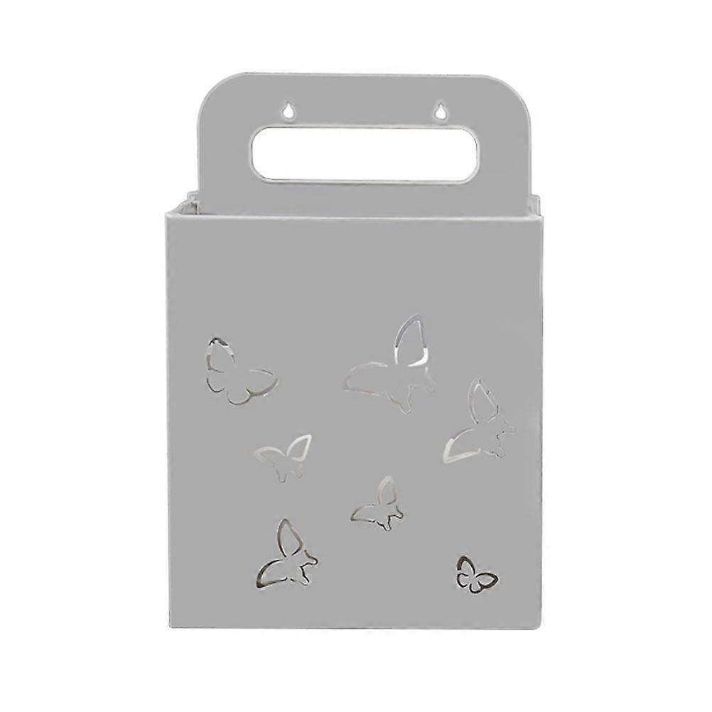 Collapsible Laundry Baskets Grey 38.5X26.5X21.6CM Wall Mountable For Beach Items 1Pcs