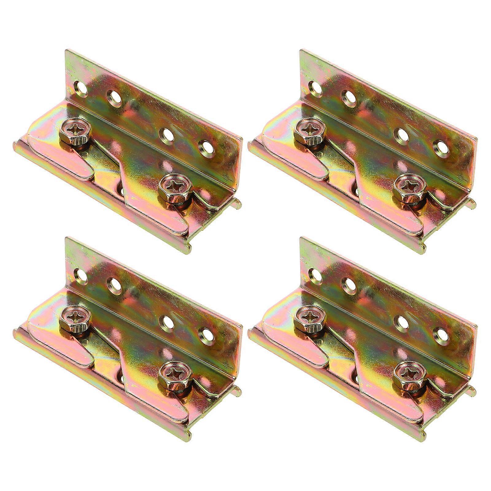 Bed Hinge Bed Frame Hardware For Furniture Assemblers Iron 9.00X4.00X3.00CM Invisible Installation 4Pcs