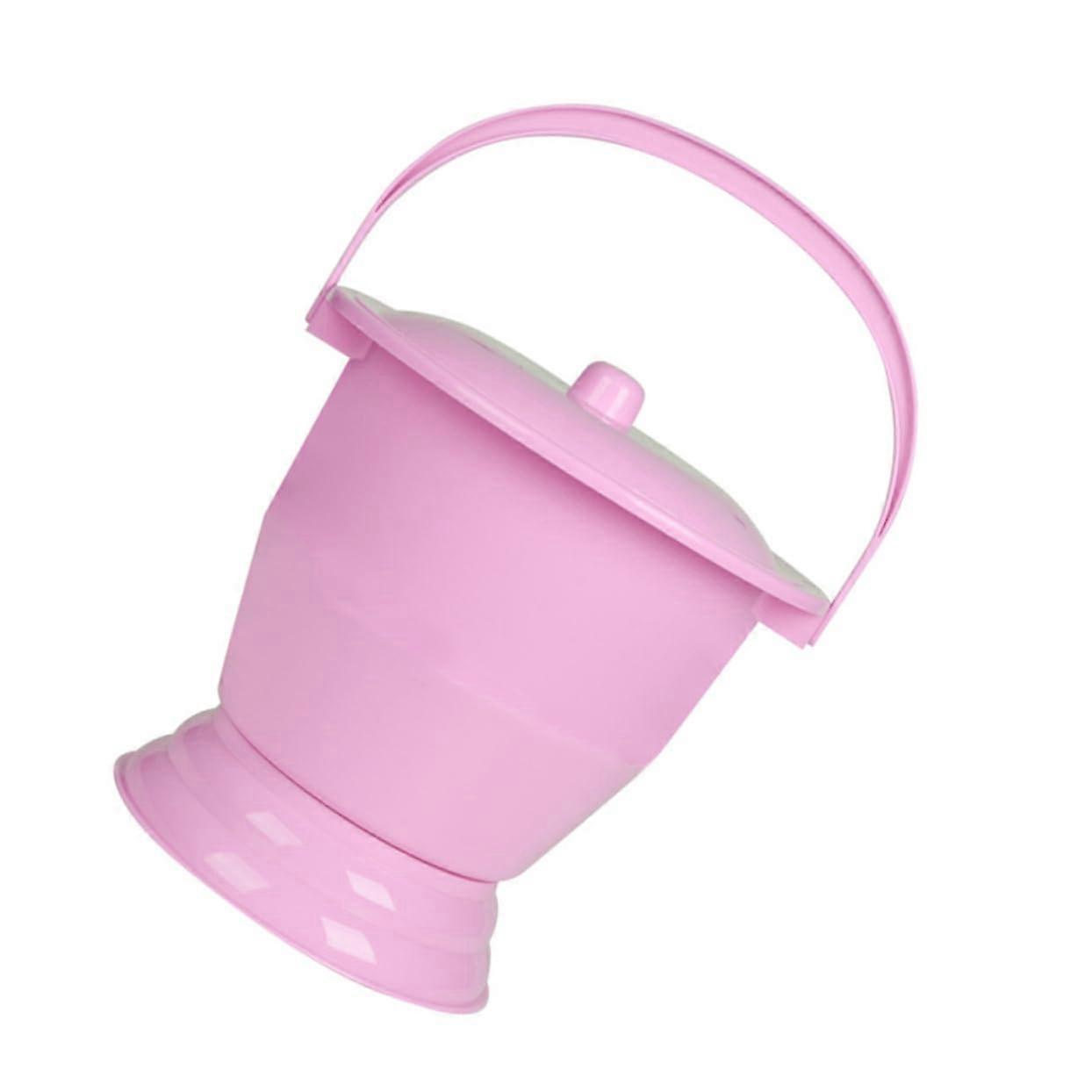 Urinal For Beer Bottles, Portable Urinal Potty, Ice Cube Container With Lid, Night Pots For Buckets, Urine Bucket, PP Pink, Reusable