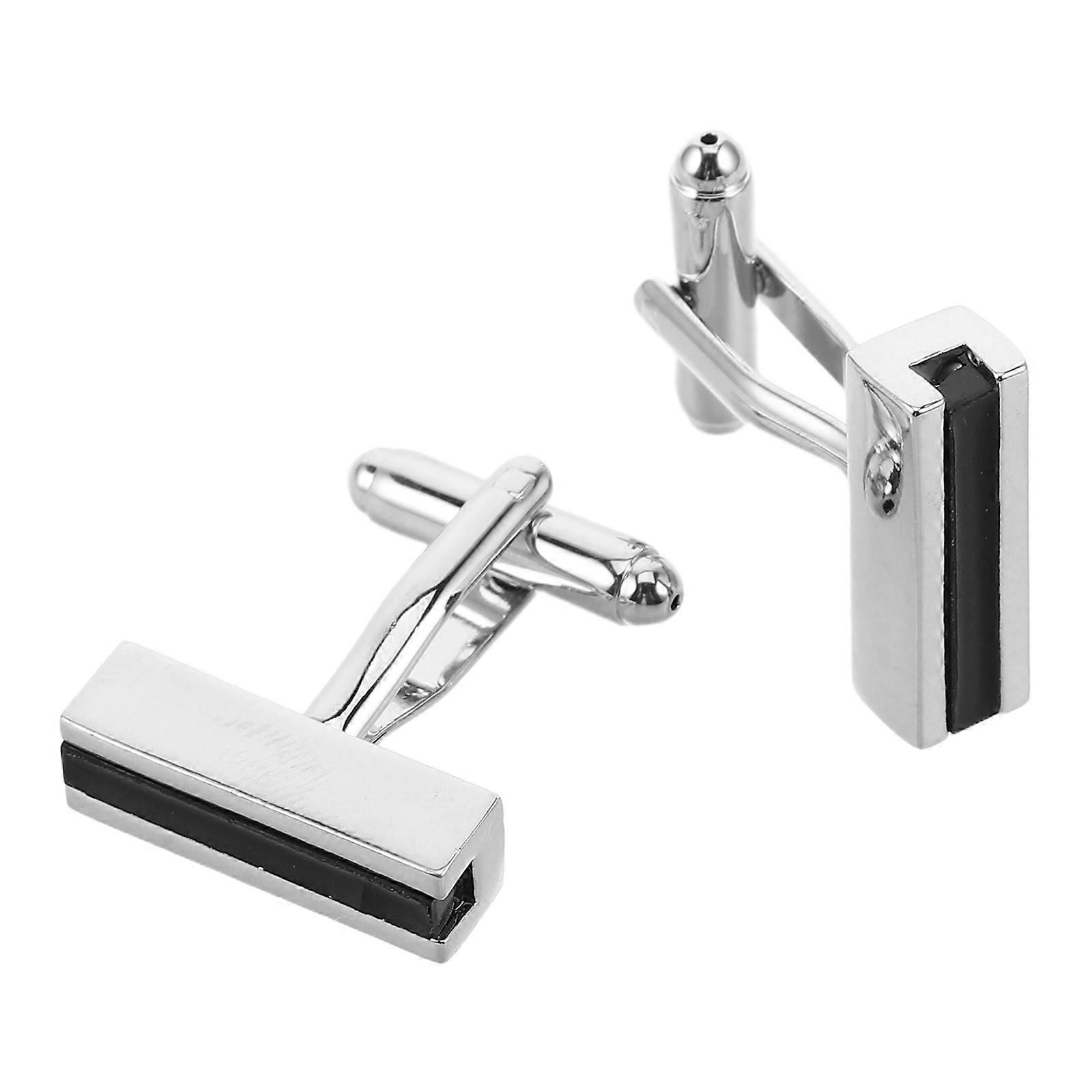 Square Shape Cuff Links Mens French Cufflinks Business Formal Wear Lightweight Comfort 1Pair