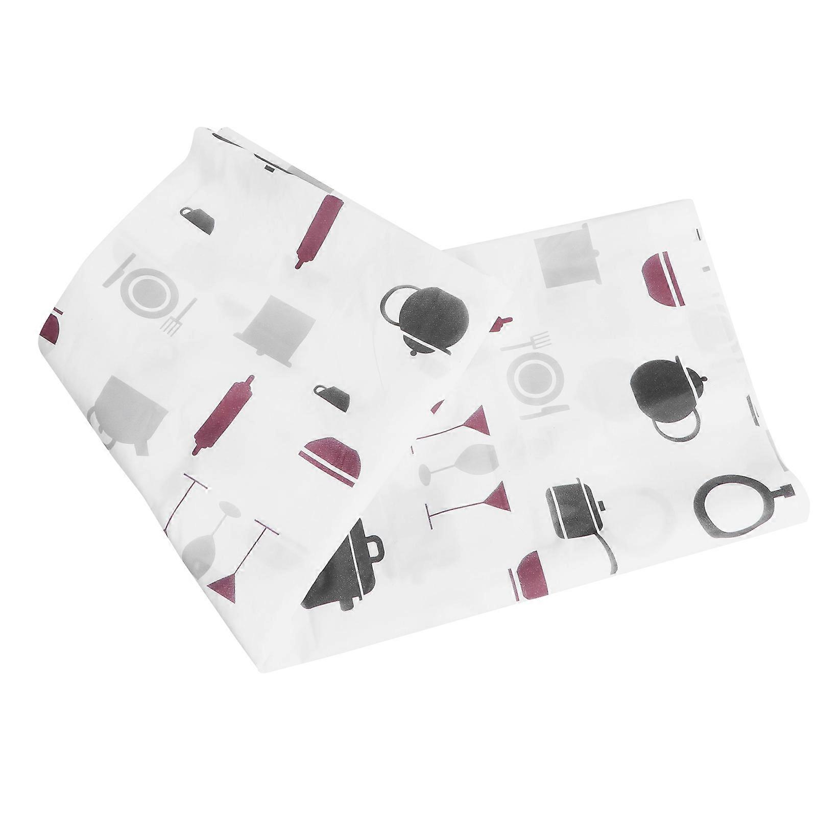 Waterproof PVC Tablecloth Simple Printed Table Cover Household Users 180X137CM Colorful Prevent Dirt Protect Tabletop 1Set