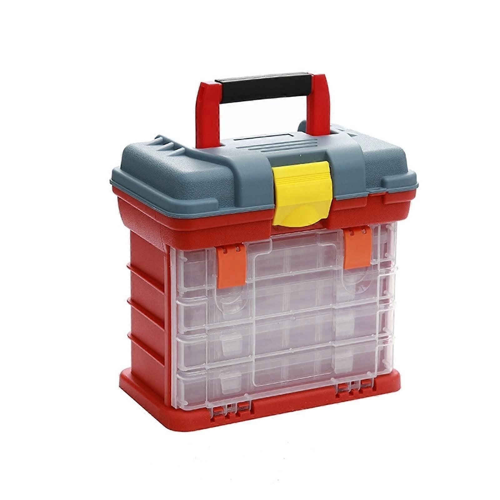 Angel equipment box, portable storage box for outdoor tool rolls with lock/handle, suitable for highspeed boats and