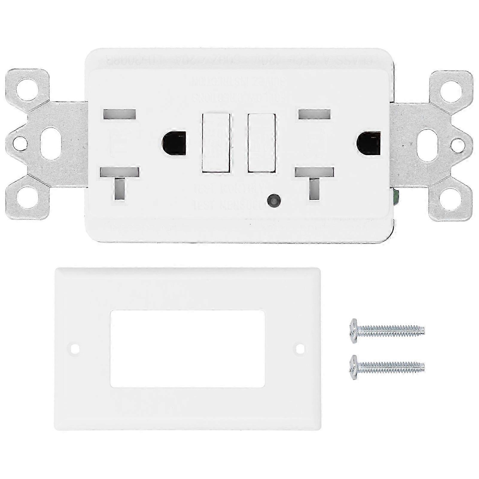 GFCI Outlet Decorative Smart Wall Plates Receptacle AC125V ETL Certified ABS