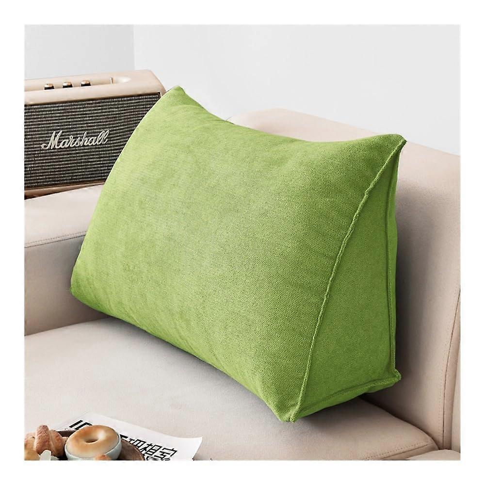 Lumbar Support Cushion for Bed, Bay Window (Green, 70x35x20)