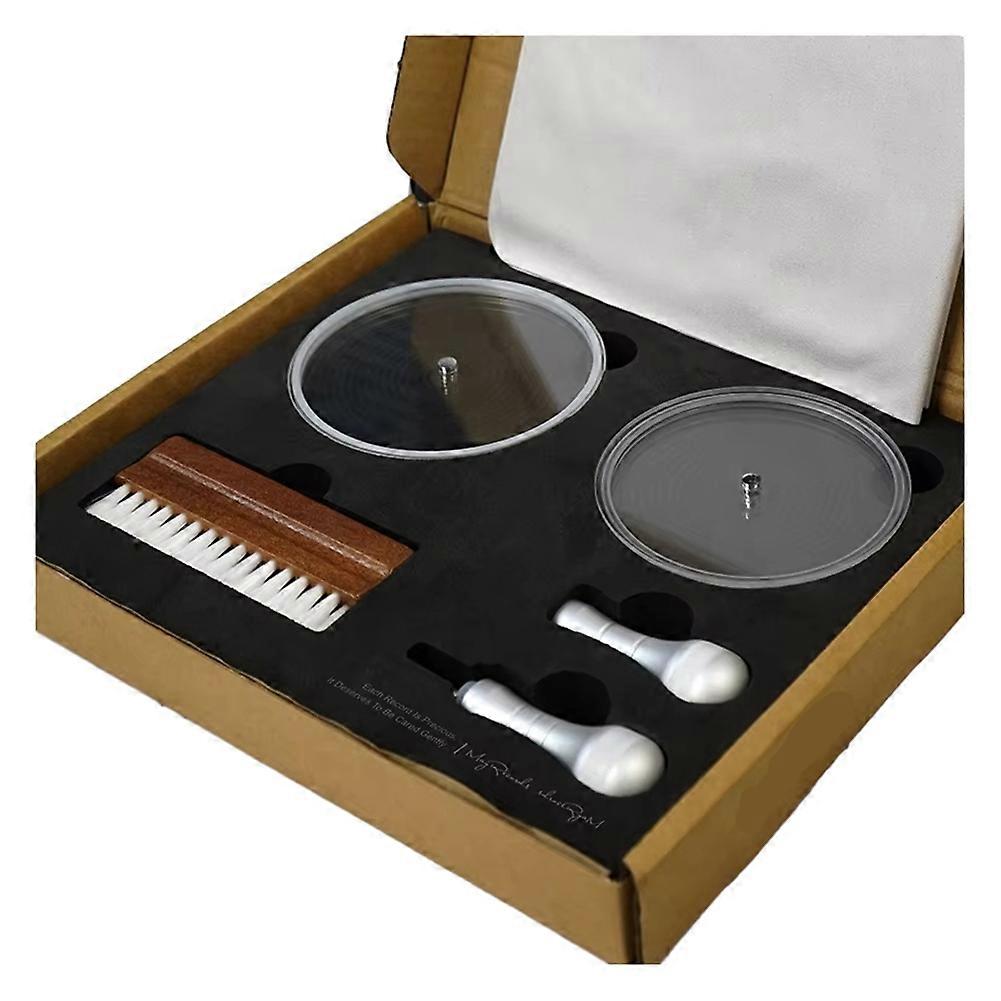 Label Saver Record Clean Tool Album LP Vinyl Clean Protector Cleaning Brush Care Clip Kit 5 in 1 Wat