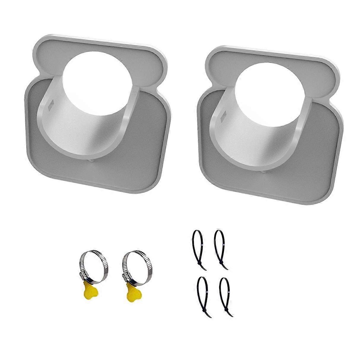 2pcs Swimming Pool Pipe Fixing Holder for Above Ground Grey