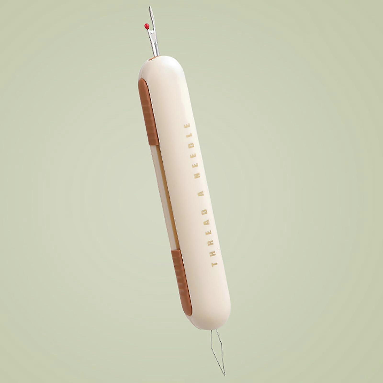 Seam Ripper 2-in-1 Threader, Sewing Accessories for Quilting and Crafting, Yellow Color, Ergonomic Design