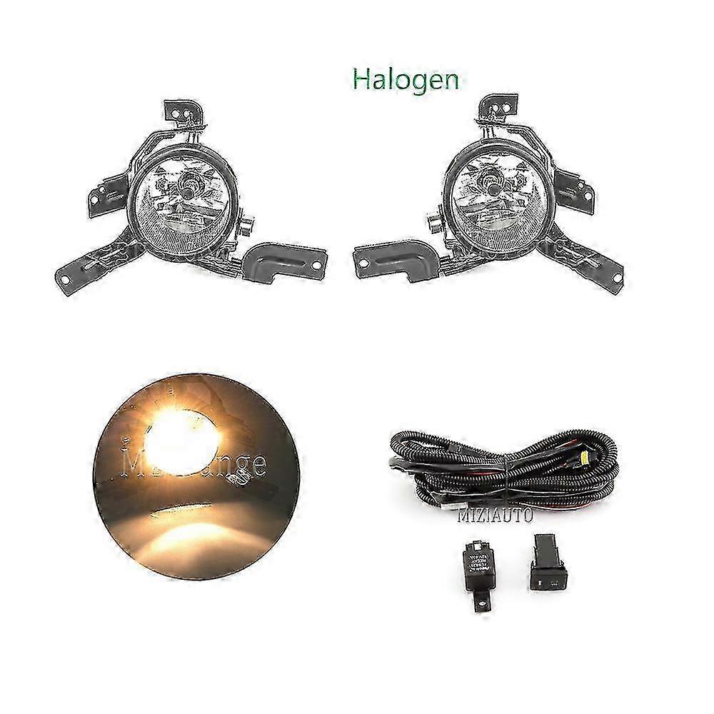 1 Pair Front Fog Lights for Suitable for Honda CR-V 2007 2008 2009 Halogen LED Bulb Auto Driving Lights